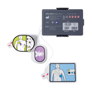 Pakketilbud: Batteri og CPR Uni-Padz eletrode til AED 3 hjertestarter